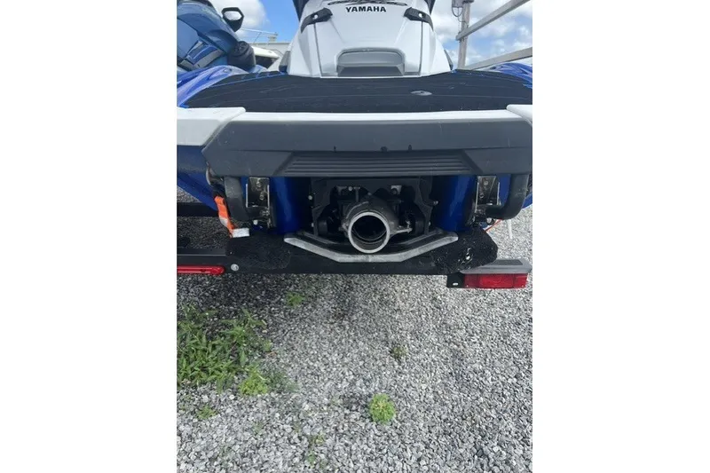 Slide: The Image of Rear view of a 2021 Yamaha WaveRunner FX Cruiser HO on gravel. - 9