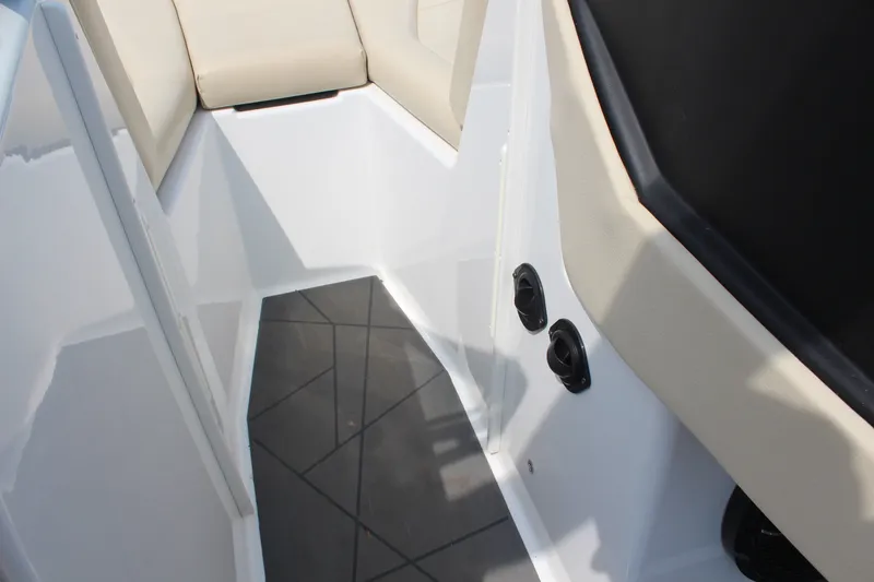 Slide: The Image of Interior view of 2022 ATX Surf Boats 22 Type-S, featuring sleek seating and modern design. - 18