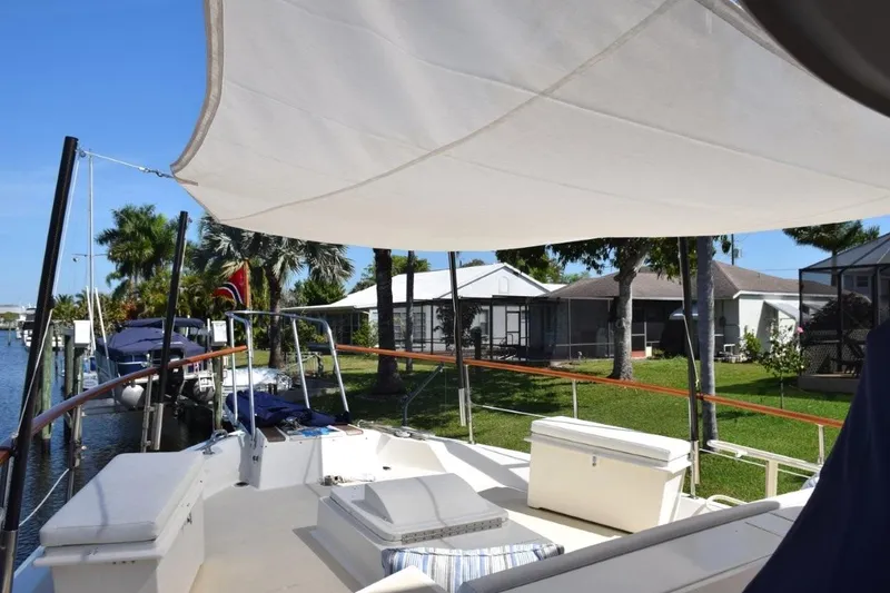 Slide: The Image of Foredeck sail shade - 68