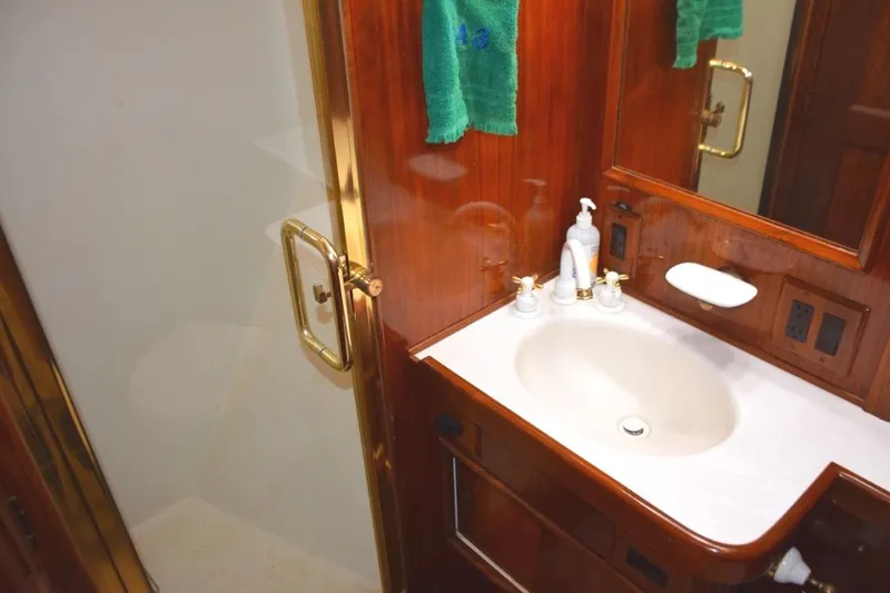 Slide: The Image of Guest stateroom glass shower door and stall - 62