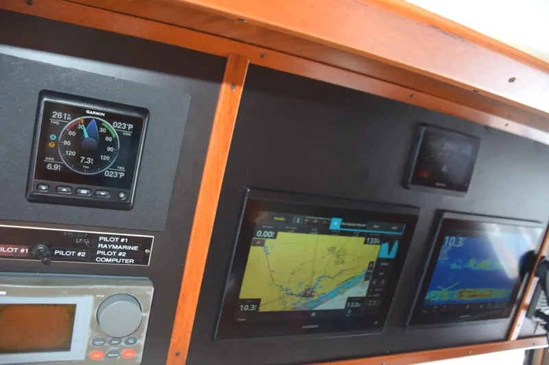 Slide: The Image of Recent Garmin suite with two 12-inch displays, Autopilot, and data station - 36