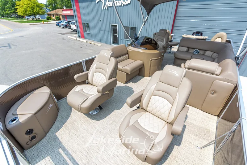 Slide: The Image of Luxurious interior of 2017 Bennington 22 GFS pontoon boat at Lakeside Marina. - 15