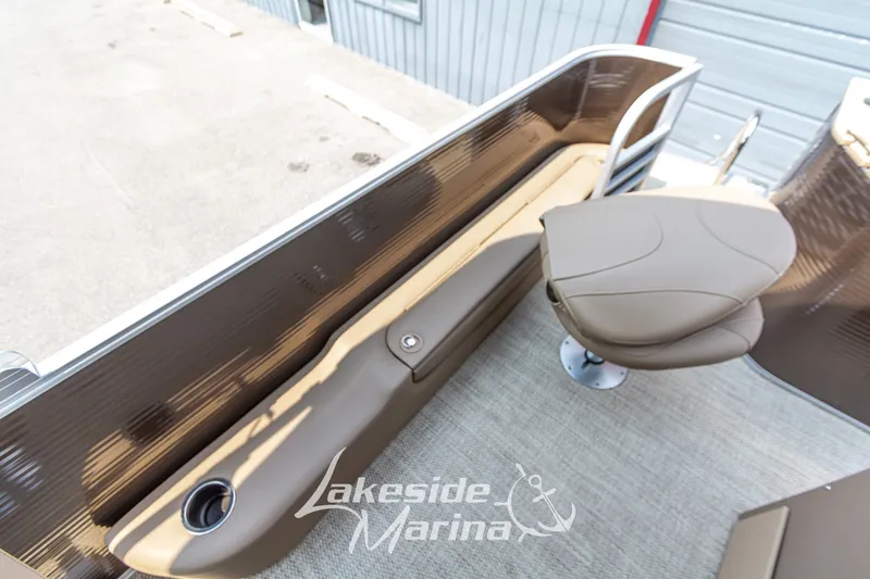 Slide: The Image of Interior of 2017 Bennington 22 GFS boat with seating and flooring details. - 33