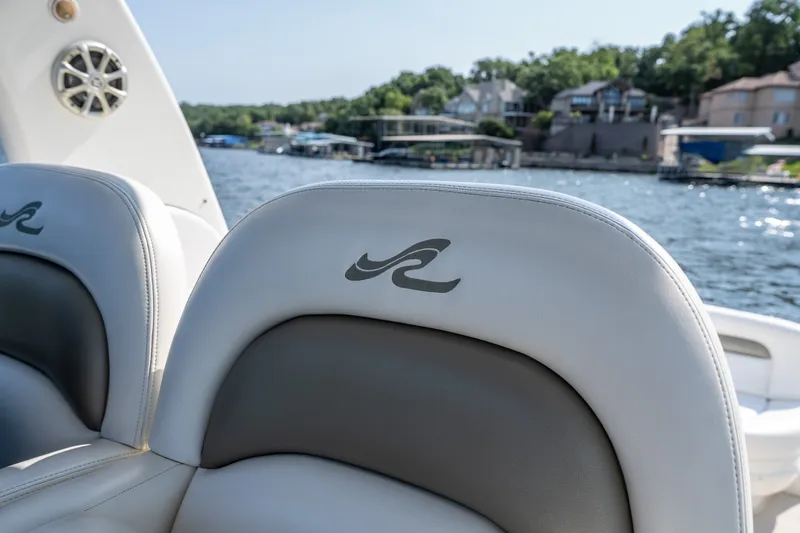 Slide: The Image of Luxury seating on a 2007 Sea Ray 340 Sundancer boat with waterfront view. - 43