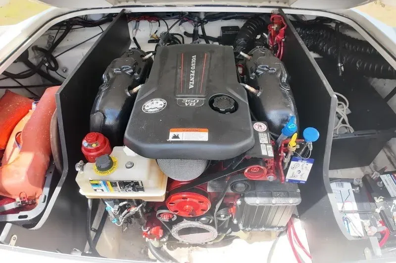 Slide: The Image of Engine compartment of a 2018 Regal 2300 Bowrider with Volvo Penta V8 engine. - 25