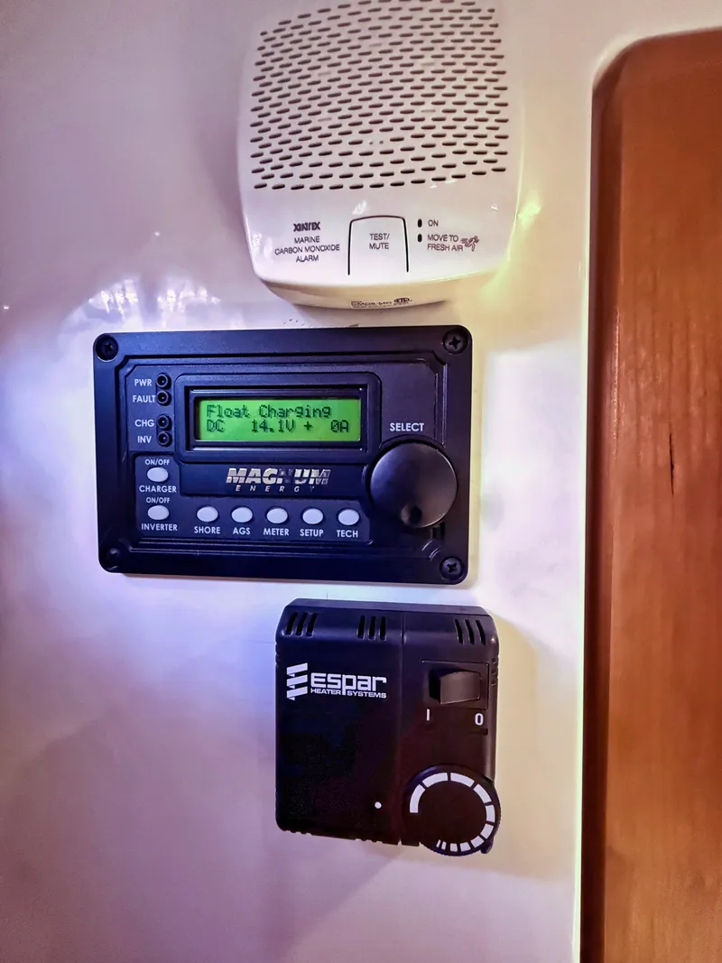 Slide: The Image of Electronic controls aboard a 2016 Back Cove 30. - 20