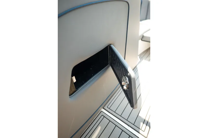 Slide: The Image of 2019 Nautique Super Air Nautique G23 interior storage compartment detail. - 46
