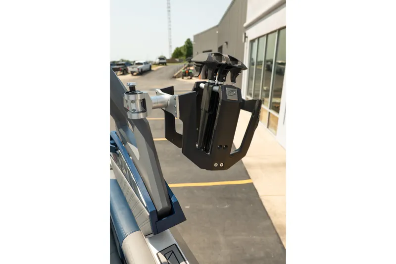 Slide: The Image of 2019 Nautique Super Air Nautique G23 wakeboard rack on a boat. - 22