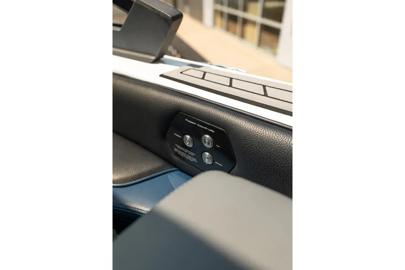 Slide: The Image of 2019 Nautique Super Air Nautique G23 interior control panel close-up. - 34