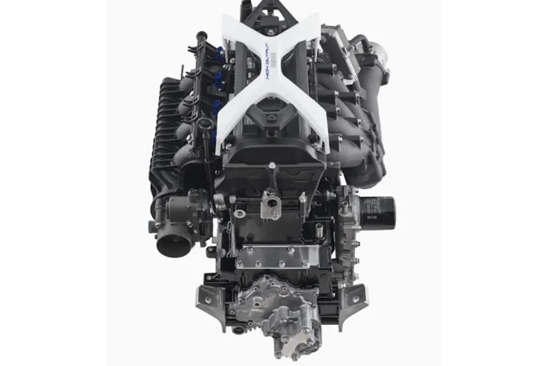 Slide: The Image of Engine of 2026 Yamaha Boats 252 FSH Sport, showcasing intricate mechanical design. - 6