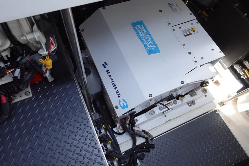Slide: The Image of Seakeeper 3 stabilizer in 2022 Formula 380 Super Sport Crossover OB boat engine room. - 20
