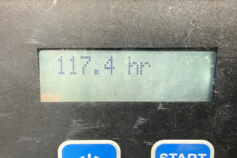 Slide: The Image of Display showing 117.4 hours on a 2016 Boston Whaler 420 Outrage. - 61