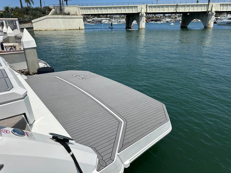 Slide: The Image of Extended swim platform and new Seadeck mat - 52