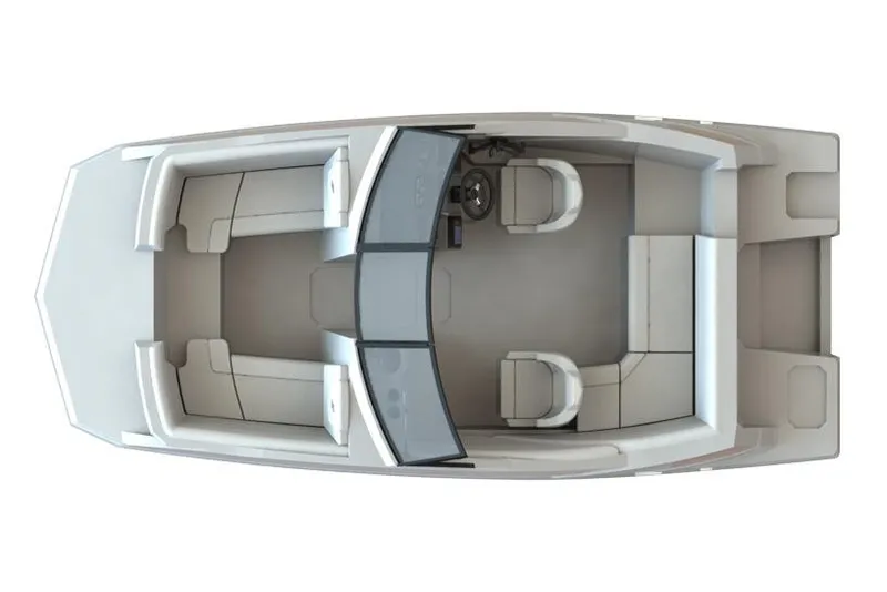 Slide: The Image of Manufacturer Provided Image: Top view of 2026 Starcraft SVX 190 DC OB boat interior layout. - 8