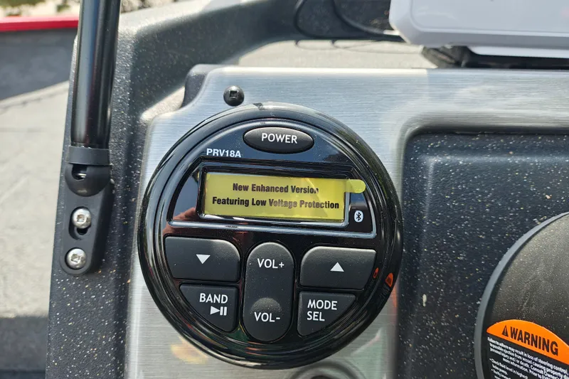 Slide: The Image of Control panel of 2026 Tracker Pro Guide V-175 WT with enhanced low voltage protection. - 15