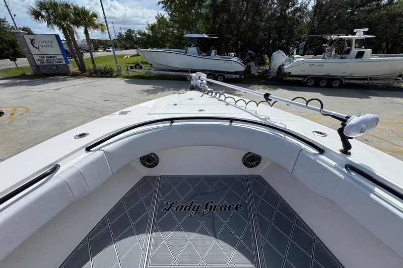 Slide: The Image of 2024 Fountain 34 Center Console boat "Lady Grace" at Grander Marine dealership. - 21