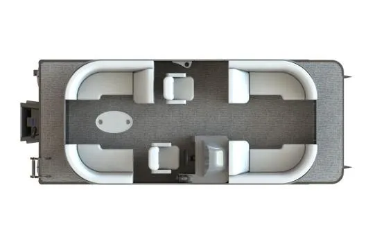 Slide: The Image of Manufacturer Provided Image: Top view of 2020 Sylvan Mirage 822 LZ pontoon boat interior layout. - 25