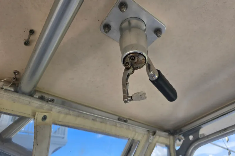 Slide: The Image of Ceiling-mounted handle inside 2008 Grady White 282 Sailfish boat cabin. - 19