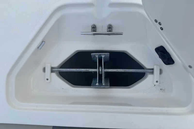 Slide: The Image of Anchor storage compartment on a 2027 Key West 203 DFS boat. - 10