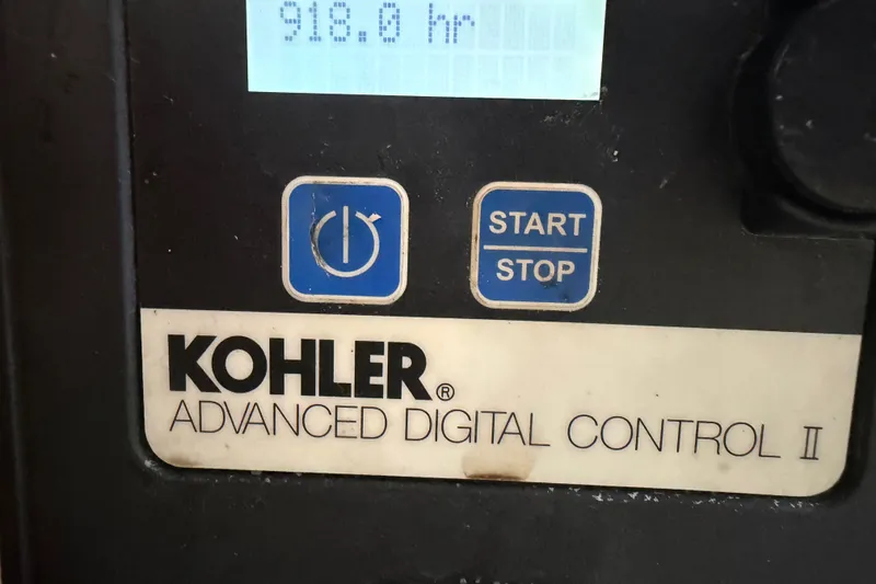 Slide: The Image of Kohler Advanced Digital Control panel on 2015 Sea Ray 370 Venture boat. - 35
