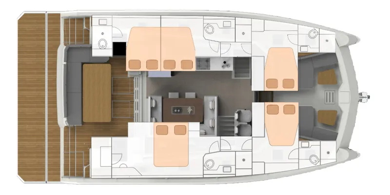 Slide: The Image of Floor plan of 2025 Aventura 56 Motor Yacht, featuring spacious cabins and modern amenities. - 30