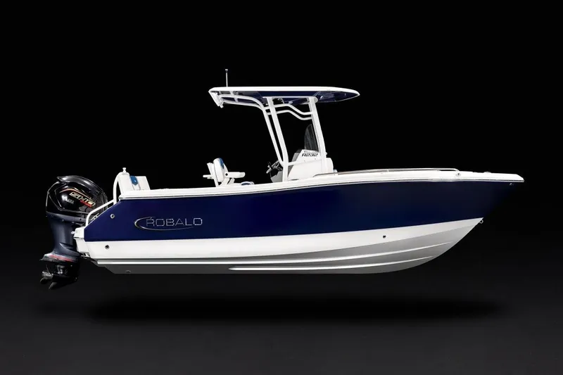 Slide: The Image of Manufacturer Provided Image: 2026 Robalo R232 Explorer boat with sleek design and powerful engine. - 4