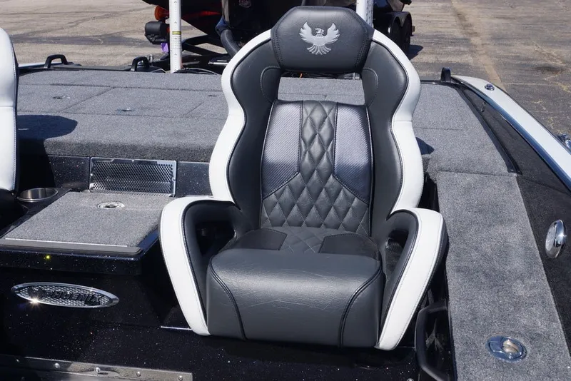 Slide: The Image of Luxurious seat in 2027 Phoenix 21 XE boat, featuring diamond stitching and ergonomic design. - 15