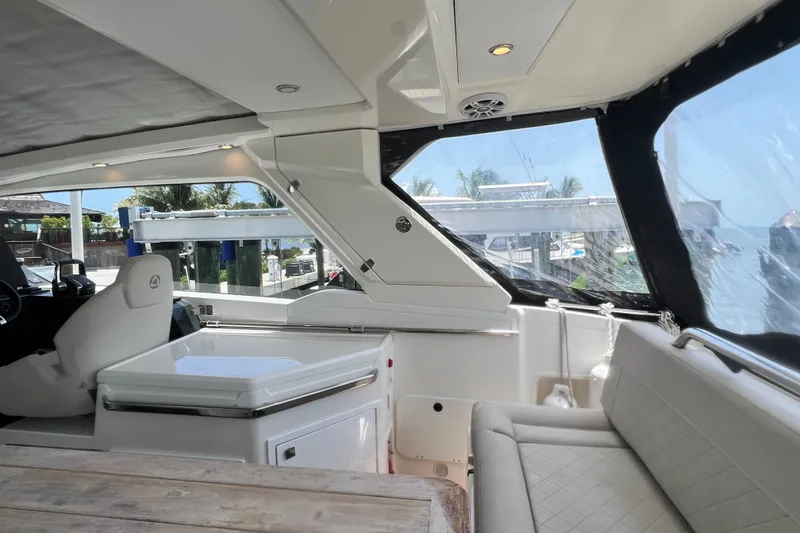 Slide: The Image of Luxurious interior of 2024 Skamander 100 Sorrento yacht with plush seating and modern design. - 178