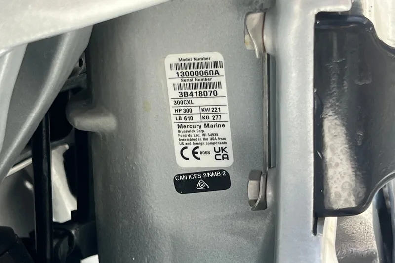 Slide: The Image of Label on Skamander 100 Sorrento 2024 engine, showing specifications and certifications. - 190