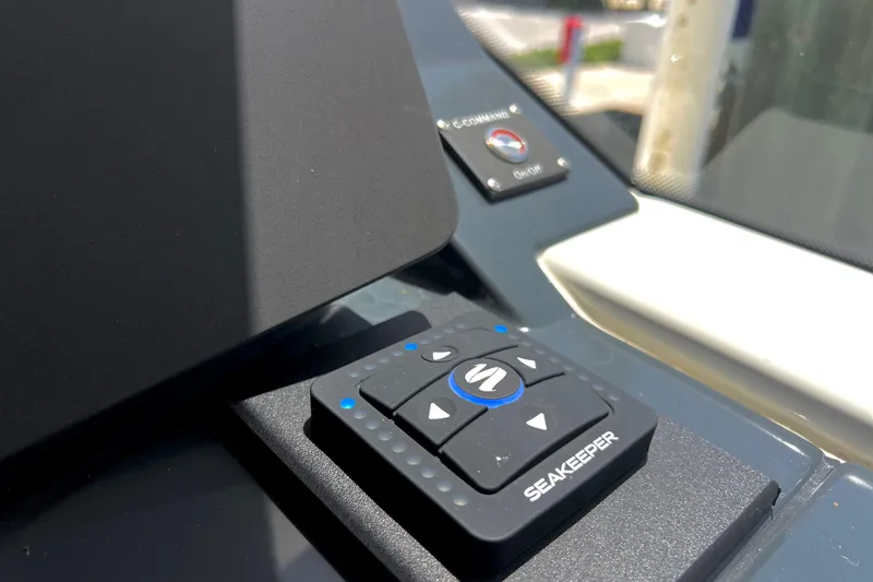 Slide: The Image of Control panel of 2024 Skamander 100 Sorrento featuring Seakeeper system. - 111