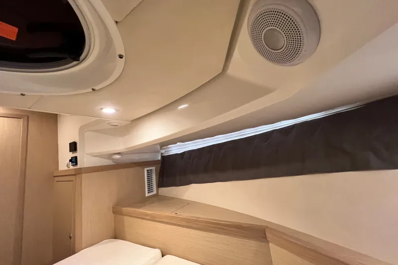 Slide: The Image of 2024 Skamander 100 Sorrento cabin interior with modern design and lighting. - 148