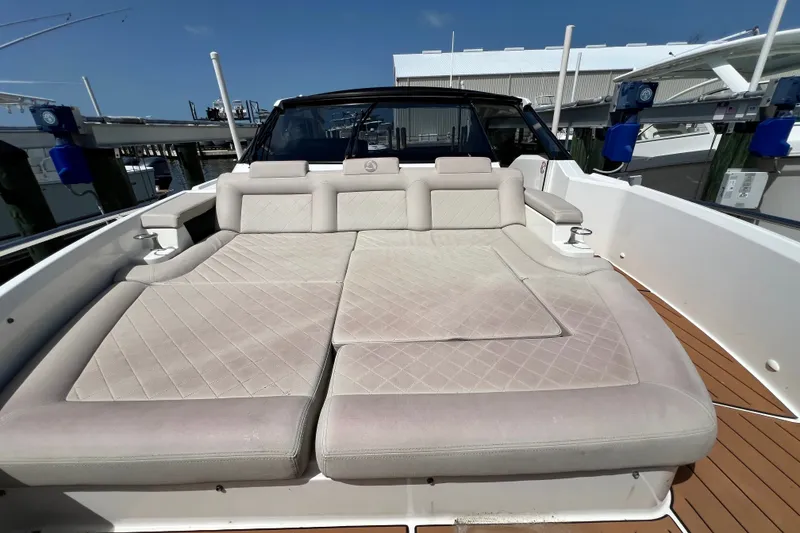 Slide: The Image of Luxurious 2024 Skamander 100 Sorrento yacht with spacious sunbathing deck. - 98