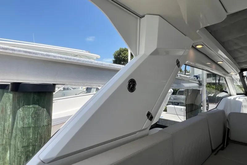 Slide: The Image of 2024 Skamander 100 Sorrento yacht interior with sleek design and modern lighting. - 175