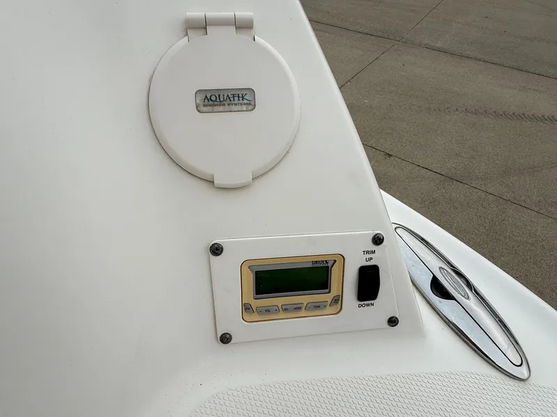Slide: The Image of Close-up of a boat dock with controls and a cover. - 37