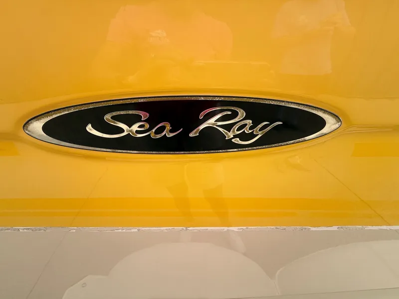 Slide: The Image of The image shows the Sea Ray logo on a yellow background. - 4