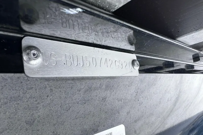 Slide: The Image of 2020 Regency 250 DL3 boat hull identification number plate. - 31