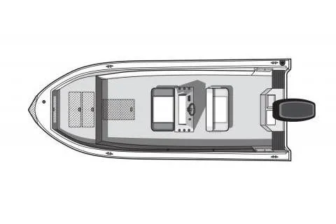 Slide: The Image of Manufacturer Provided Image: Top view of Smoker Craft Pro Sportsman 1872 CC boat, 2025 model. - 10