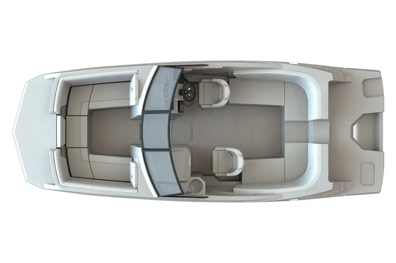 Slide: The Image of Manufacturer Provided Image: Top view of 2026 Starcraft SVX 230 DC OB boat interior layout. - 10