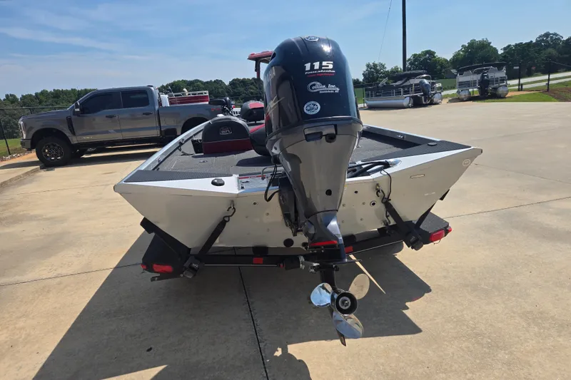 Slide: The Image of 2018 Ranger RT188 boat with Yamaha 115 outboard motor on trailer. - 25