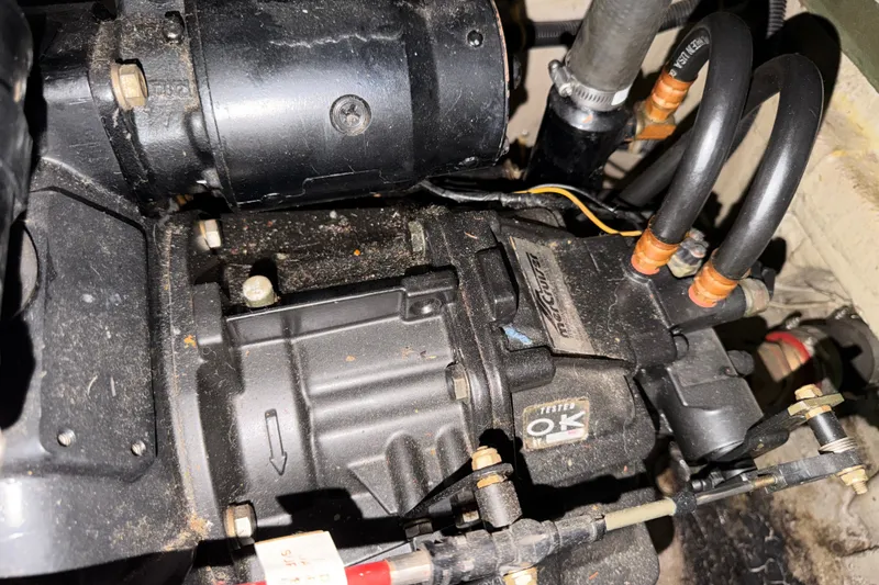 Slide: The Image of Engine components of a 1989 Carver 3607 Aft Cabin Motor Yacht. - 48