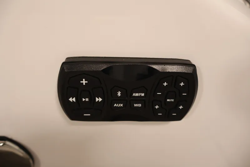 Slide: The Image of Control panel of 2026 Yamaha Boats 275SE with audio and Bluetooth functions. - 44