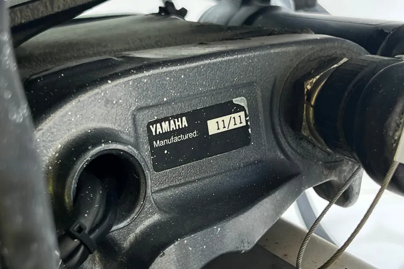 Slide: The Image of Yamaha engine component with manufacturing date label, November 2011. - 42