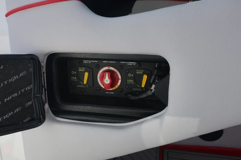 Slide: The Image of Control panel of a 2019 Nautique Super Air Nautique G23 boat. - 33