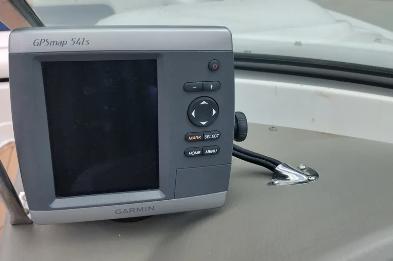 Slide: The Image of Garmin GPSmap 541s mounted on 2013 Crownline Eclipse E4 boat dashboard. - 17