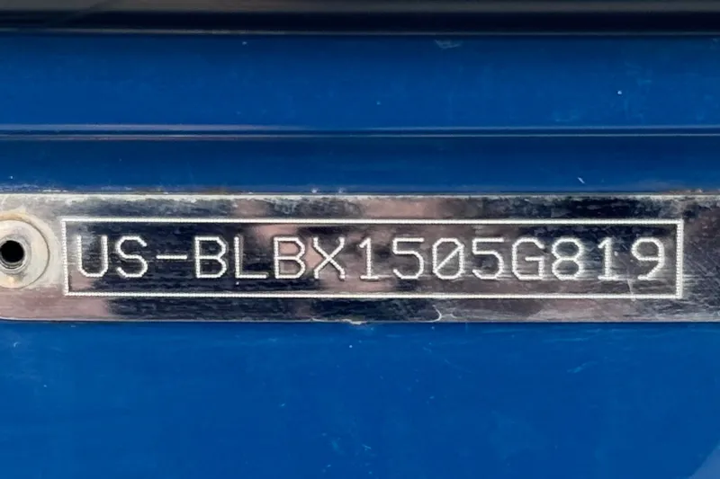 Slide: The Image of Hull identification number on a 2019 Bayliner 195 Deck Boat. - 35