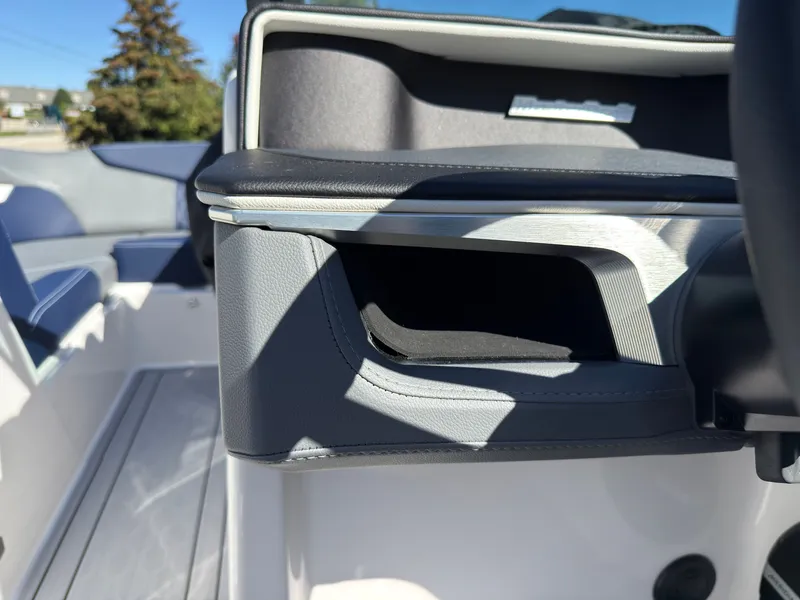 Slide: The Image of Close-up of a modern boat cockpit with sleek design and high-quality materials. - 33