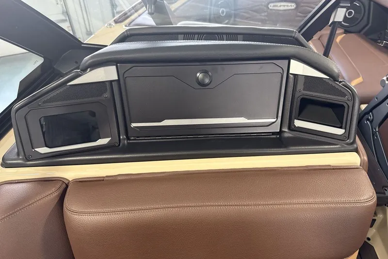 Slide: The Image of 2027 Supra SL 550 interior dashboard with sleek design and modern features. - 54