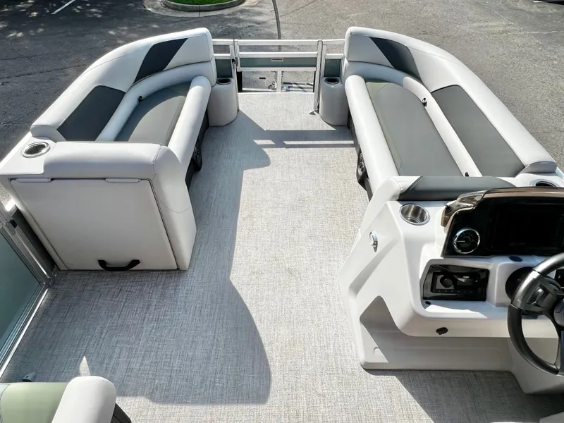 Slide: The Image of Avalon Venture 85 23' Rear Fish Triple-Toon 2027 - 27