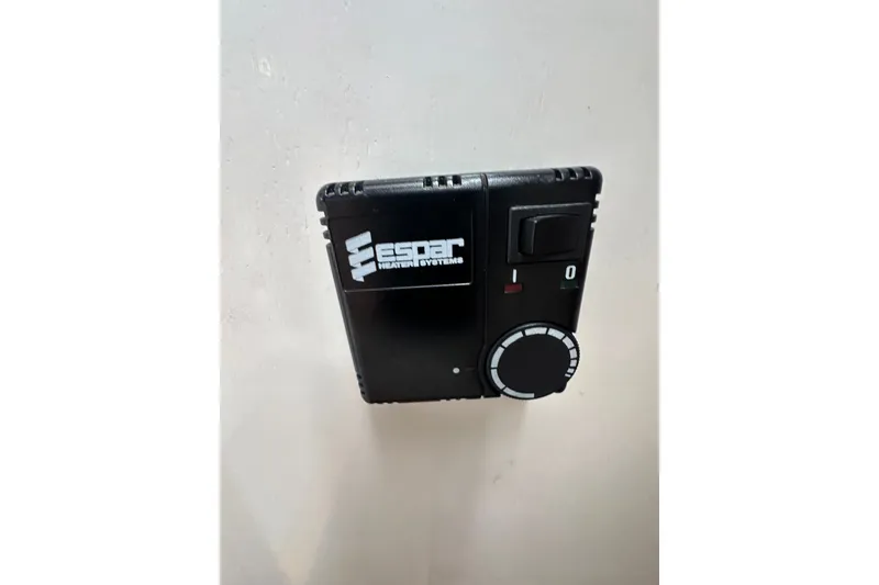 Slide: The Image of Espar heater control panel on 2001 Northern Bay 36 boat interior wall. - 18