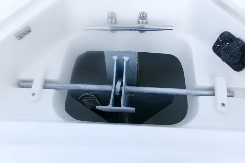 Slide: The Image of Anchor storage compartment on 2027 Key West 244 Center Console boat. - 15